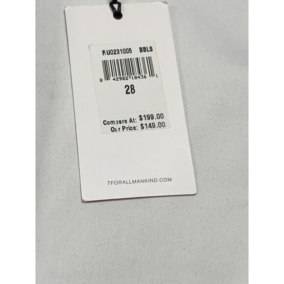 7 For All Mankind Kimmie Straight Jeans Women's 28 Blue Dark Wash NWT - Picture 11 of 12